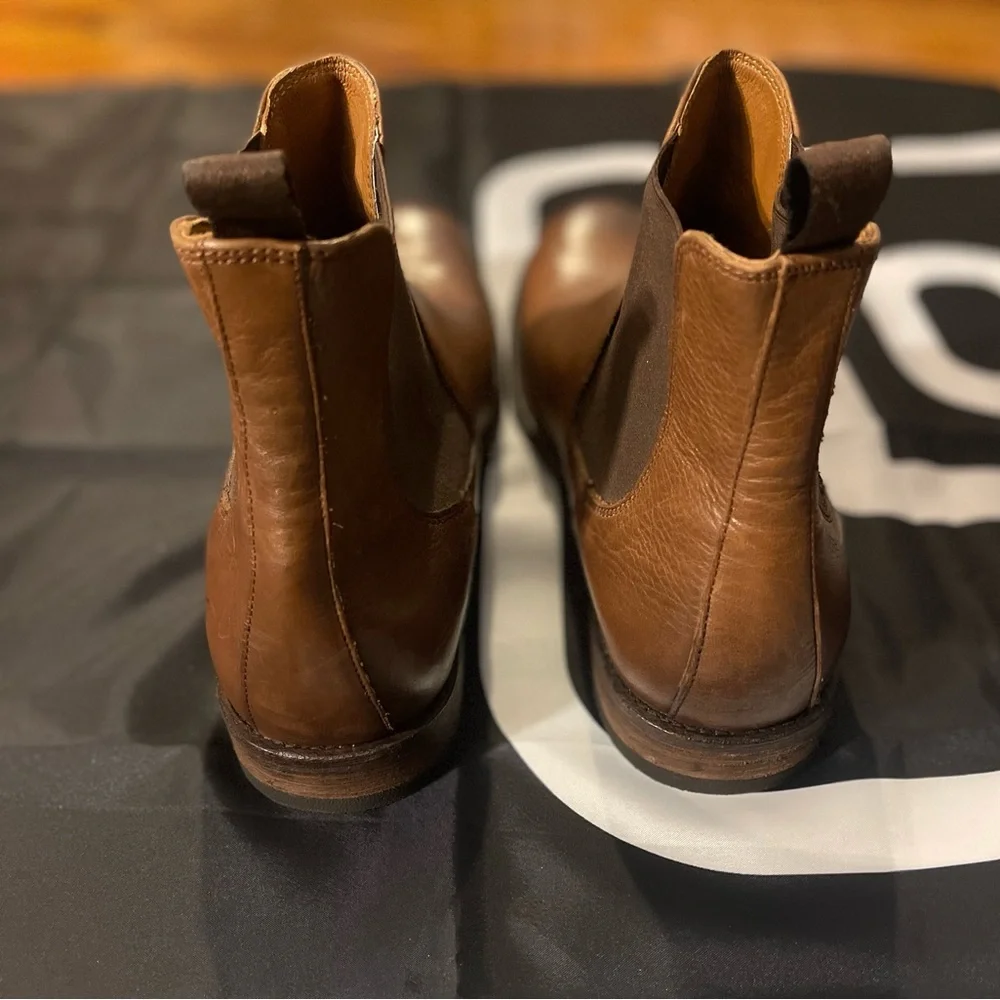 FRYE AND CO. Brown Leather Chelsea Boots - Picture 3 of 5